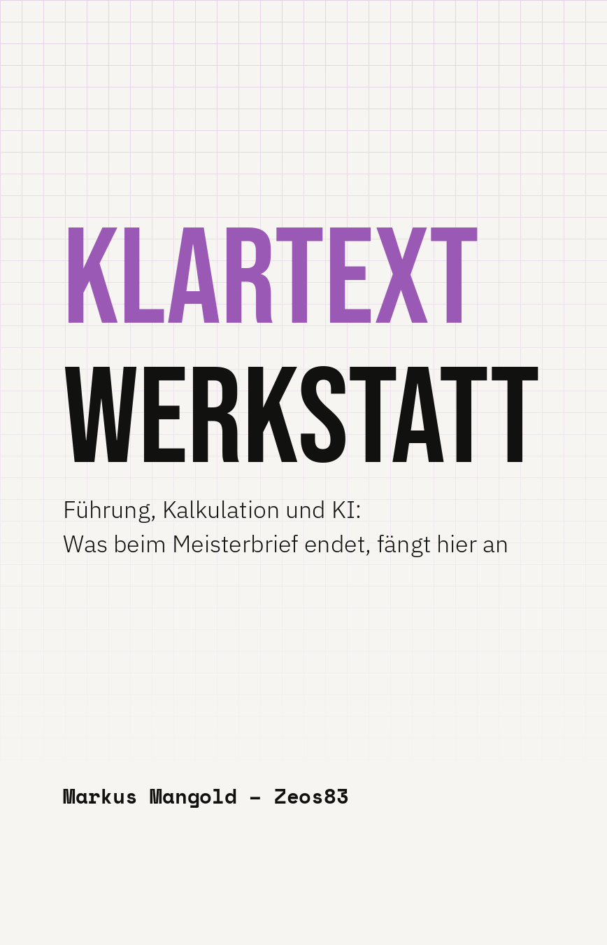 Buchcover Klartext Werkstatt