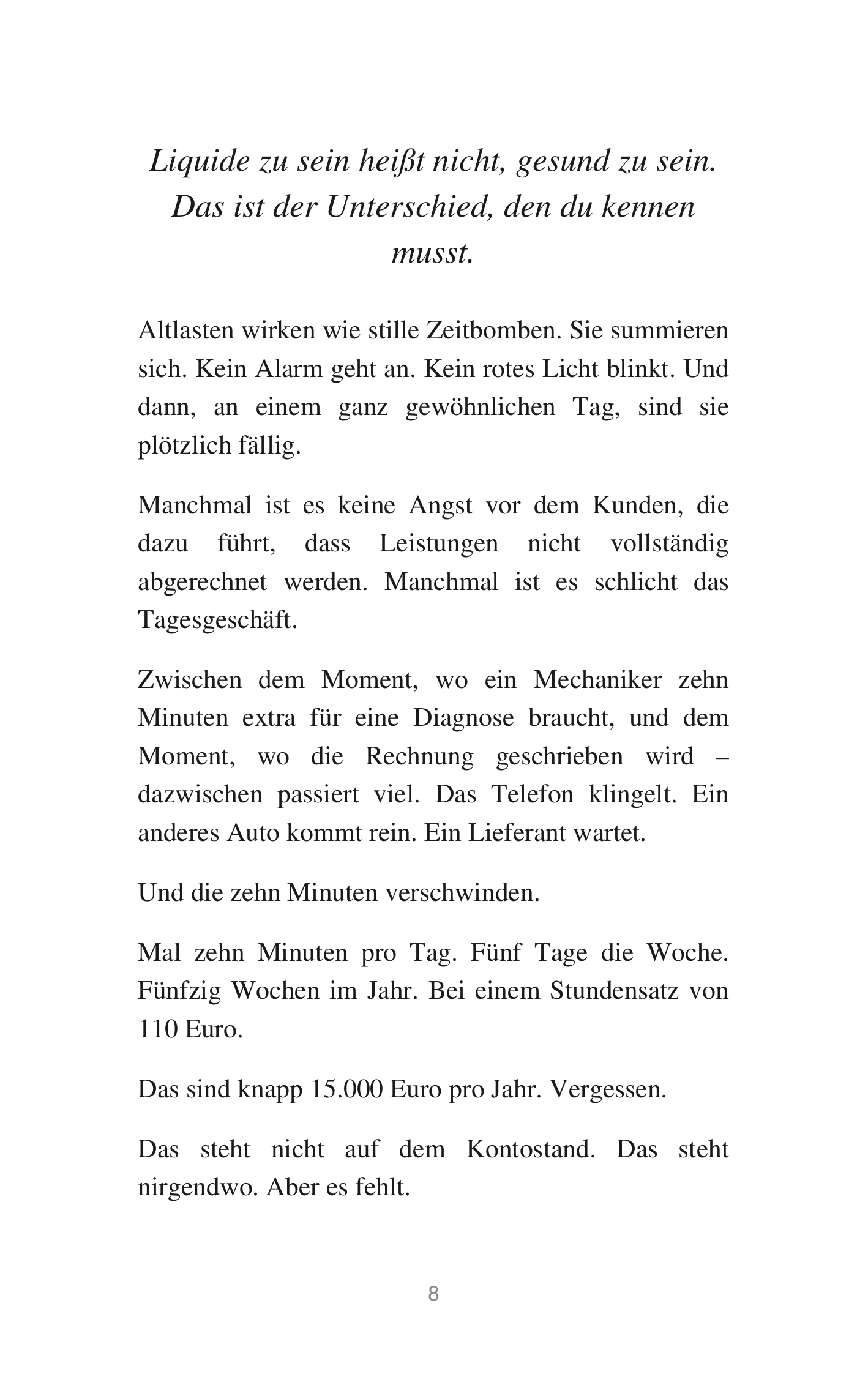 Klartext Werkstatt – Leseprobe Seite 8